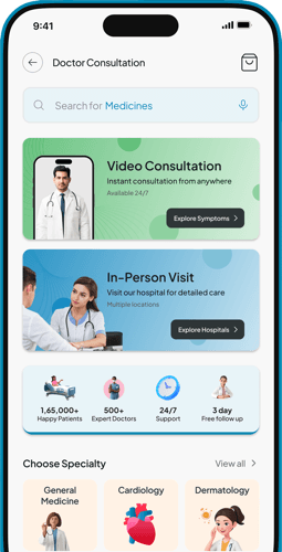 Mediversal app phone mockup